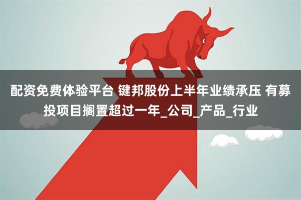 配资免费体验平台 键邦股份上半年业绩承压 有募投项目搁置超过一年_公司_产品_行业